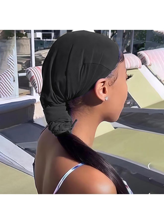 Long Stretchy Dreadlock Wig Cap for Women Adjustable Breathable Slouchy Tube Hair Cover for Braids Faux Locs Bunny Braids Protective No Brim Cap for Home Salon Travel - Image 2