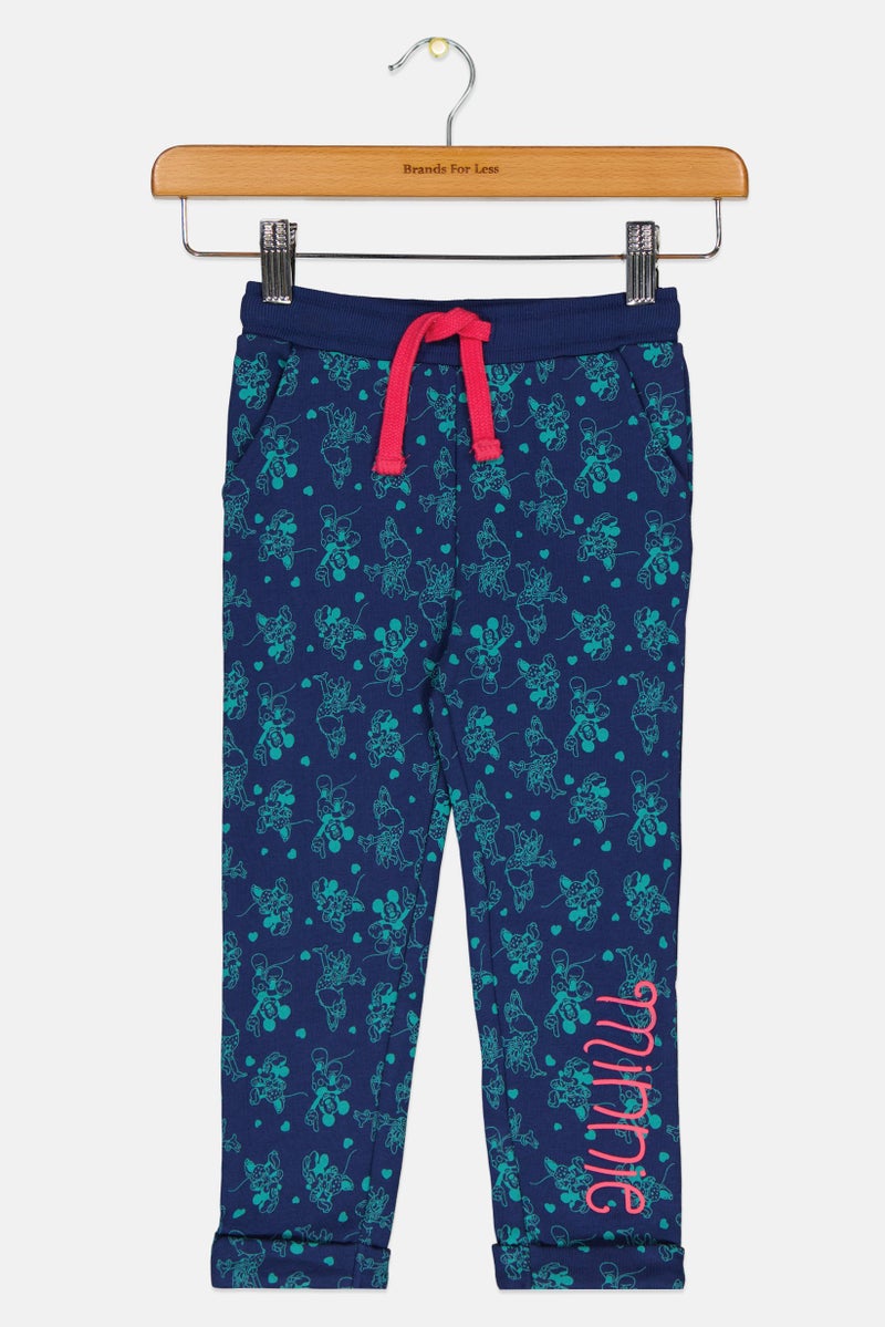 Hamleys Toddlers Girl Drawstring Allover Print Pants, Multicolor - Image 2