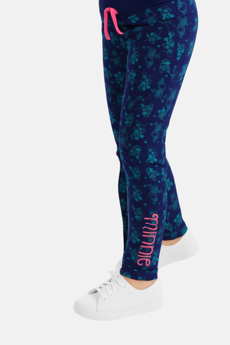 Hamleys Toddlers Girl Drawstring Allover Print Pants, Multicolor - Image 1