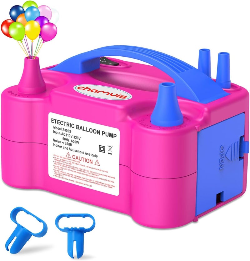 chamvis Balloon Pump Electric, 110V 600W Balloon Pump Inflate, Air Pump for Balloons: Balloon Blower Machine for Fast and Easy Filling Balloons - Image 1