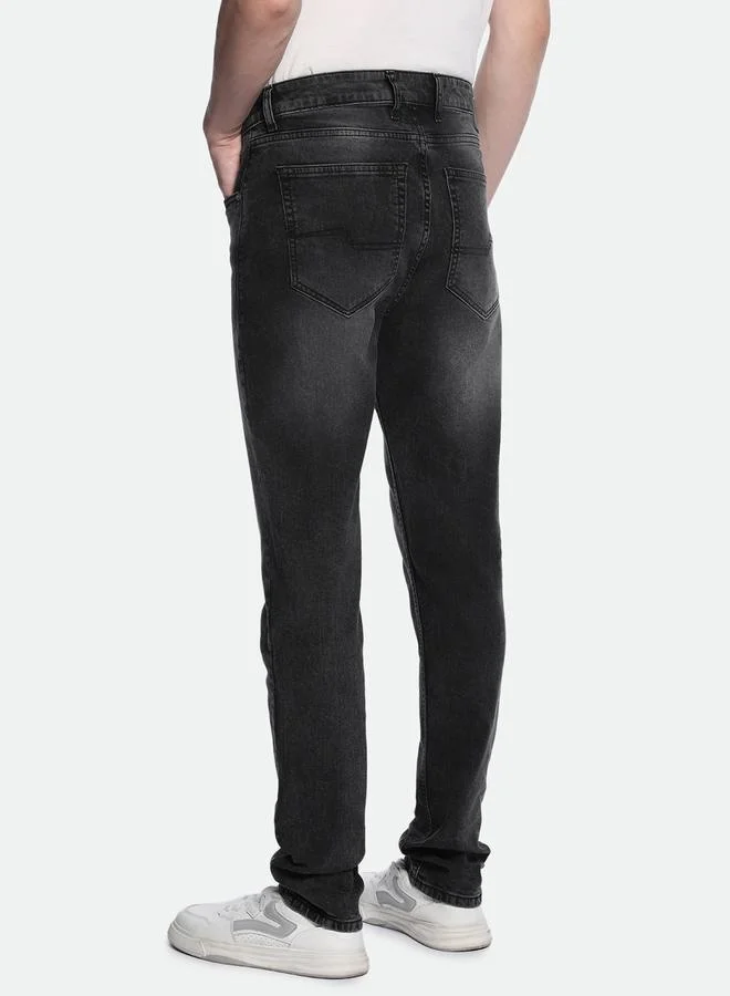 Dennis Lingo Men’s Slim Tapered Fit Grey Jeans – Trendy and Comfortable