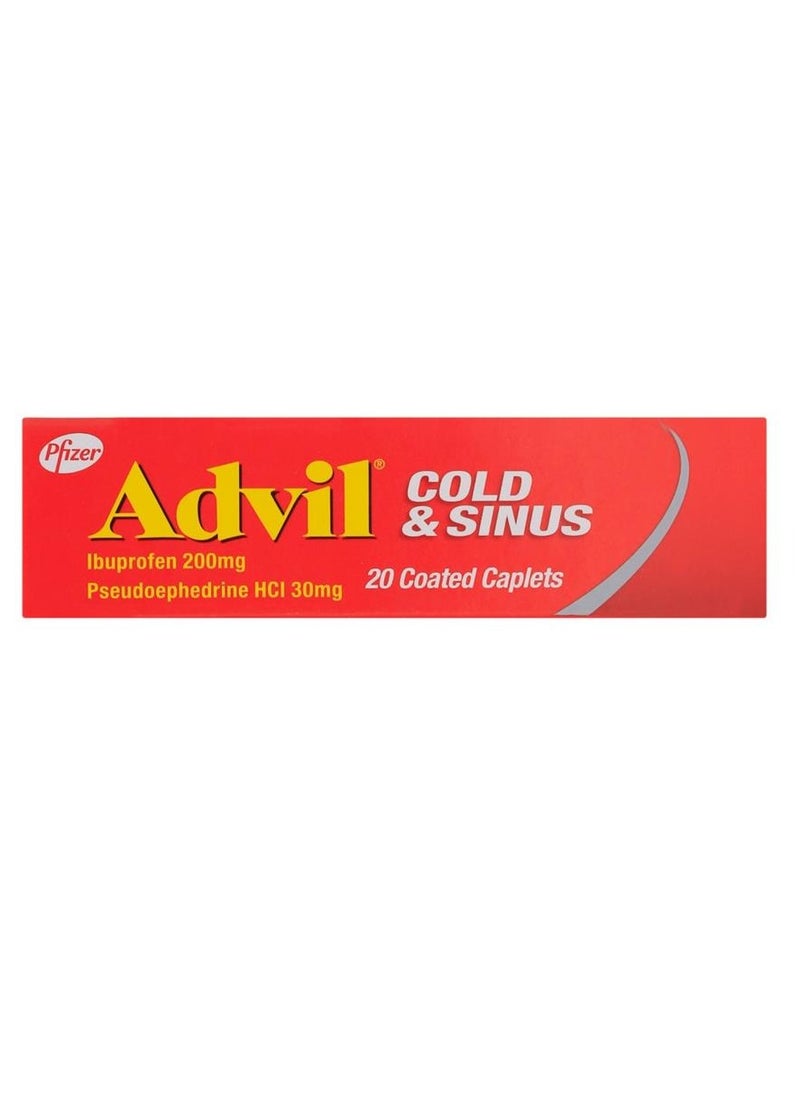 Advil ادفيل لعلاج نزلات البرد والجيوب الأنفية 20 قرص  - Image 3
