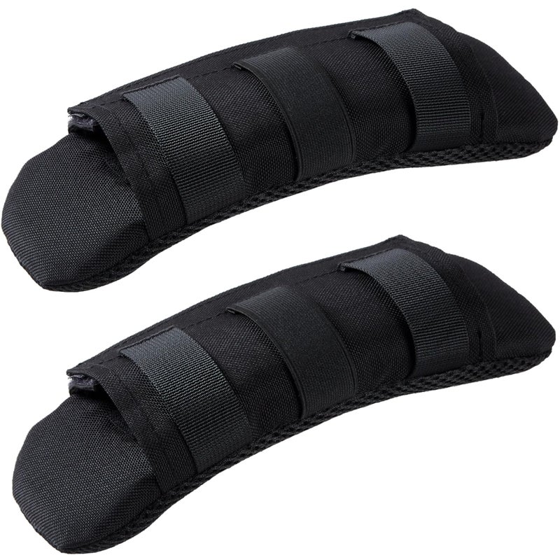TEHOKARM 2 Pack Tactical Shoulder Strap Pads Vest Shoulder Strap Pads Backpack Strap Pads Fit 3'' Sling Bags Shoulder Straps (Black) - Image 1