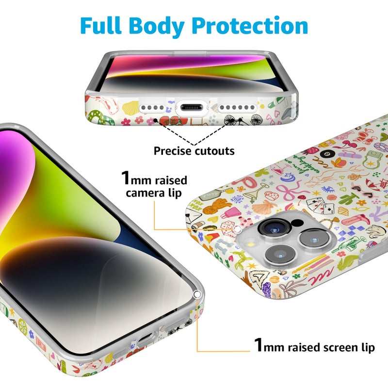 Casely iPhone 15 Pro Max Case | All The Fun Things | Fun on Weekdays | Compatible with MagSafe | Classic Ultra Slim Design - Image 2