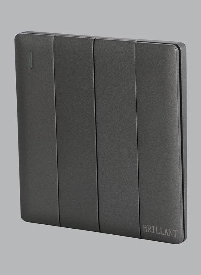 6Pcs Grey Four-Way Switch Brilliant Light