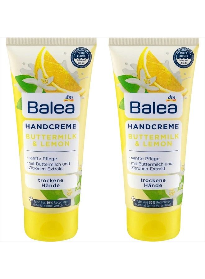 balea كريم يدين بزبدة الحليب والليمون مع بانثينول وزيت الزيتون 2 × 100 مل، ألمانيا - Image 1