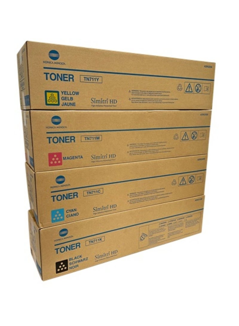 مجموعة حبر كونيكا مينولتا TN711، A3VU130، A3VU230، A3VU330، A3VU430