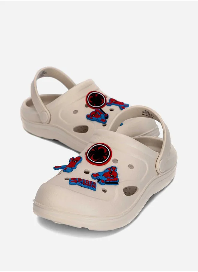 Comic Kicks by UrbanHaul Spiderman Applique Details Clogs with Backstrap by Styli