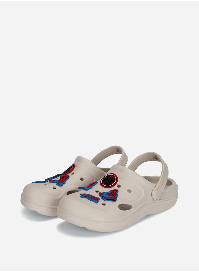 Comic Kicks by UrbanHaul Spiderman Applique Details Clogs with Backstrap by Styli