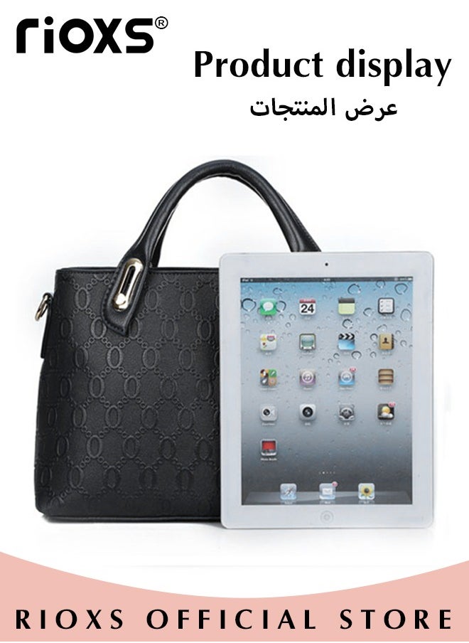 RIOXS - 4 PCS Satchel Purses and Handbags for Women Shoulder Tote Bags Wallets - Image 1
