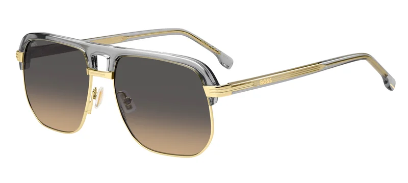 هوجو بوس Square Double Bridge Sunglasses Frames