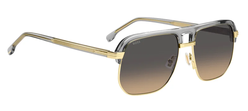 هوجو بوس Square Double Bridge Sunglasses Frames