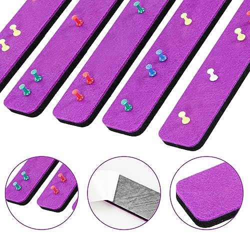 Henandou Bulletin Board Cork Board Cork Boards for Walls Cork Board for Office Pin Board Bulletin Boards for Walls (Purple) - Image 3