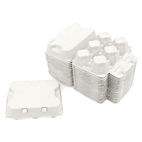 Henlay White Half Dozen Duck Egg Cartons – Holds 6 Jumbo Eggs – Blank Top for Custom Labels – Eco-Friendly Paper Pulp – Ideal for Farm Fresh or Backyard Eggs - 20 Pack - Image 5