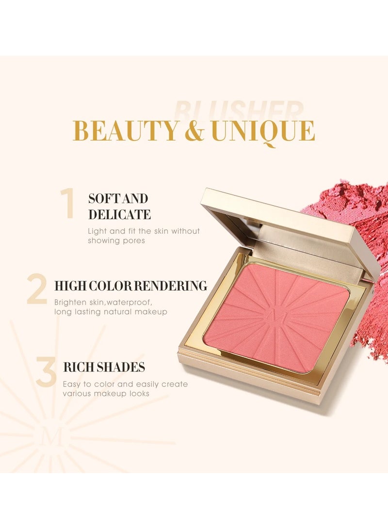 إيماجيك لوحة أحمر الخدود والهايلايتر اللامعة من IMAGIC | تضفي إشراقة طبيعية على البشرة | توهج قابل للبناء والدمج لجميع ألوان البشرة (B4 CAUSHED CORAL) - Image 4