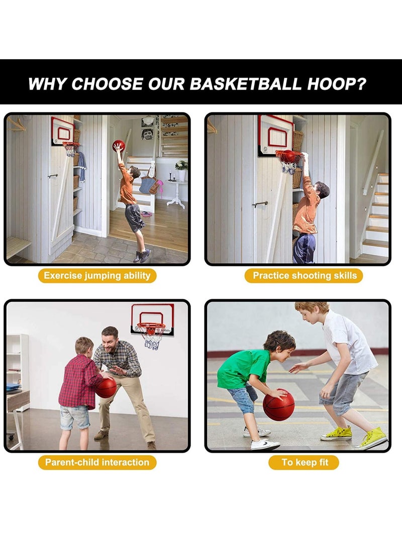 0TO1 TECH Large Basketball Hoop Indoor for Kids, Home Wall-Mounted Basketball Board, Basketball Toy for Kids Boys Teens, Perfect Festival & Birthday Gifts  - Image 5