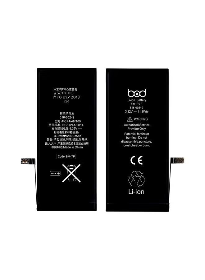 BOD Replacement Battery for iPhone 7 Plus – 2900mAh High-Capacity Li-ion Internal Battery | Safe Charging with Flex Cable | Compatible with iPhone 7 Plus A1661, A1784, A1785 – Black - Image 1