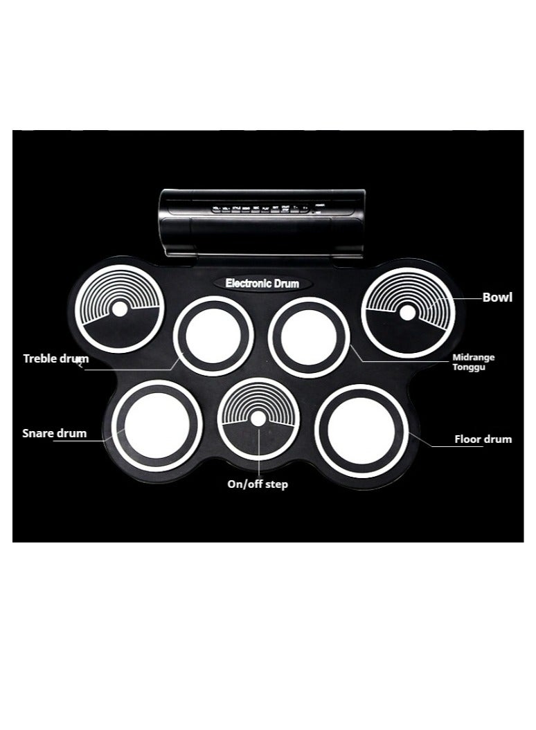 Portable Foldable Silicone Electronic Drum Pad Kit  - Image 4
