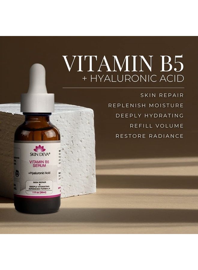 SKIN DEVA Vitamin B5 + Hyaluronic Acid Serum For Face Skin Serum Packed with B5 Relieves and Heals Sunburns Allergic Reactions Insect Bites Revitalizes Skin Perfect Vitamin Serum - Image 3