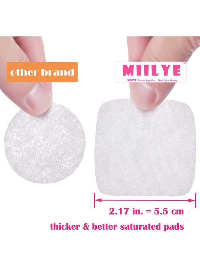 MIILYE 80PCS Nail Polish Remover Pads in Box, Easy to Carry | Instant Removal | Lint Free Nail Polish Wipes for Regular Air-dried Water/Oil Based Nail Polish Soak Off (80 Count (Pack of 1)) - Image 5