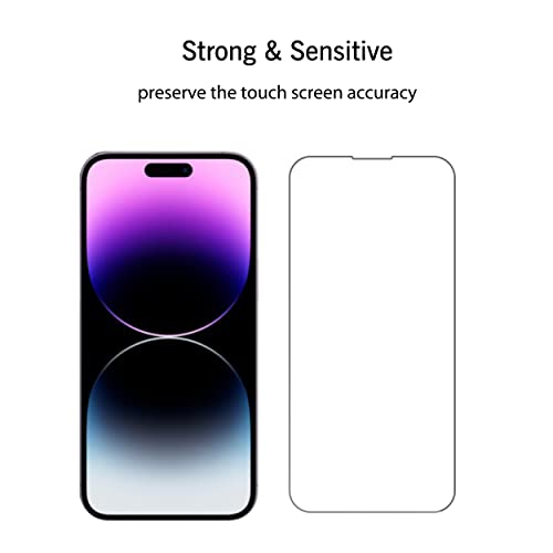 Ailun Screen Protector for iPhone 14 / iPhone 14 Pro [6.1 Inch] Display 3 Pack Tempered Glass, Sensor Protection, Dynamic Island Compatible, Case Friendly - Image 5