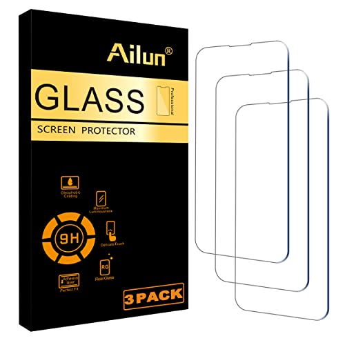 Ailun Screen Protector for iPhone 14 / iPhone 14 Pro [6.1 Inch] Display 3 Pack Tempered Glass, Sensor Protection, Dynamic Island Compatible, Case Friendly - Image 1