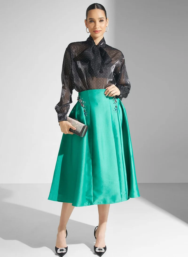 Femi9 Tie-up Neck Top