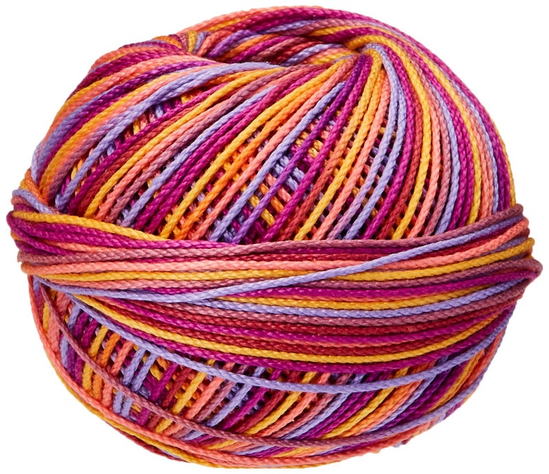LIZBETH Handy Hands HH03139 Lizbeth Premium Cotton Thread, Size 3, Fruit Fizz - Image 4