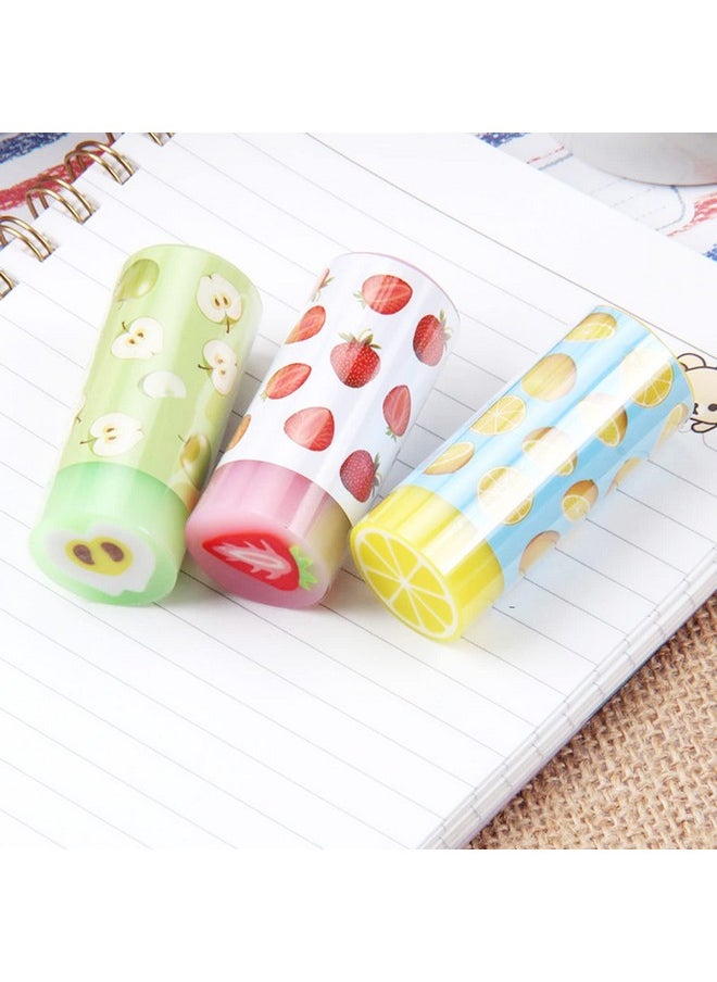 KRIZJUES - Cute Erasers, Kawaii Animal Pencil Eraser, Fruits Small Rubber Drawing Cute Eraser Accessory Office Home School Supplies Suitable For Kids Adults Students (12 Pack) - Image 1