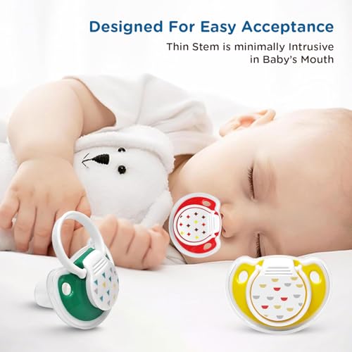 Mee Mee Pacifier Ultra Light Soft Silicone Nipple | BPA Free | Oral stimulatory | Teether | Air Flow Shield Pacifier for Babies Pack of 3 (Assorted) - Image 3