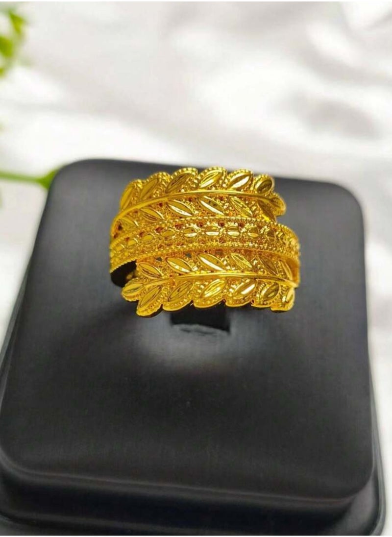 GOLDMAX 21k Gold Plated Ring For Women One Size  - Image 1