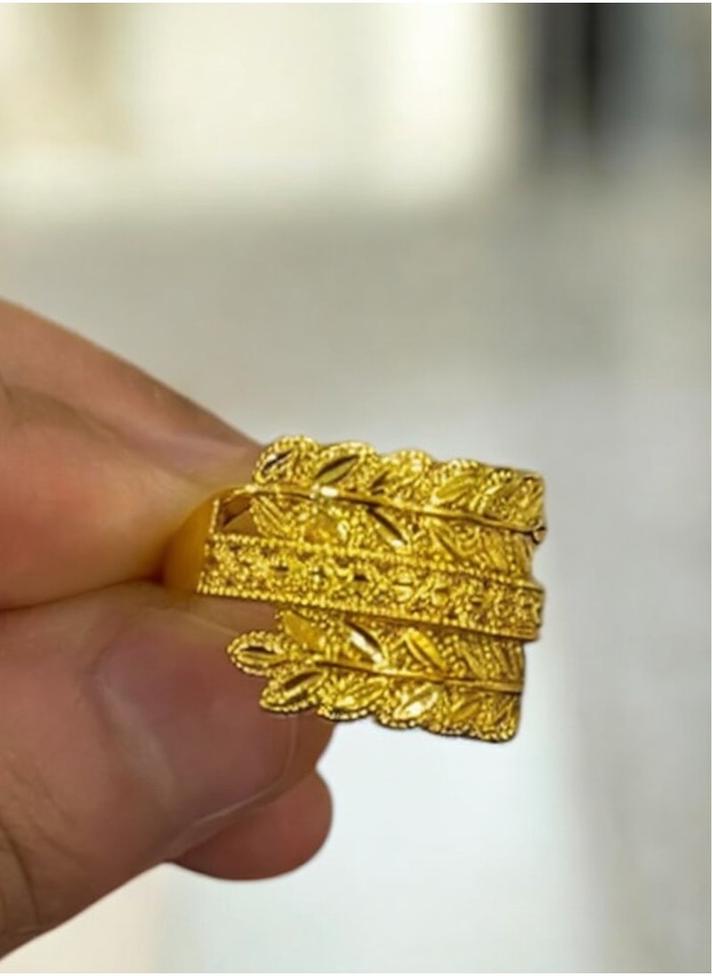 GOLDMAX 21k Gold Plated Ring For Women One Size  - Image 2