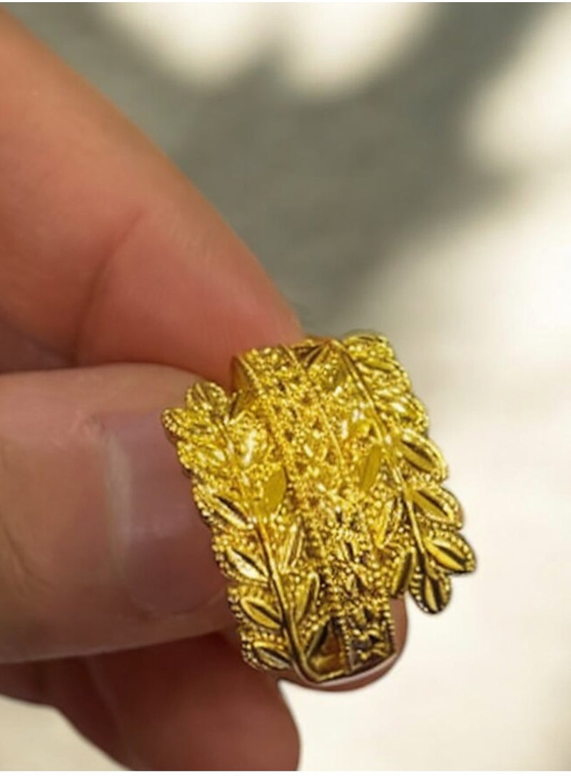 GOLDMAX 21k Gold Plated Ring For Women One Size  - Image 3