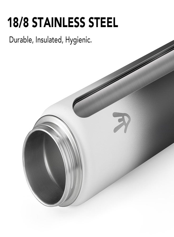 Enerbone زجاجة مياه معزولة من إنيربوين، سعة 32 أونصة، مصنوعة من الفولاذ المقاوم للصدأ، مزودة بحزام حمل، ترمس معزول بجدار مزدوج بتقنية التفريغ، زجاجة رياضية مانعة للتسرب مع ماصة، تحافظ على المشروبات ساخنة أو باردة لساعات. - Image 4