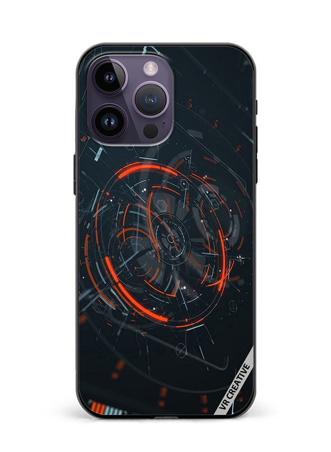 VR CREATIVE Protective Case Cover For Apple iPhone 15 Pro Max Tech Design Multicolour - Image 1