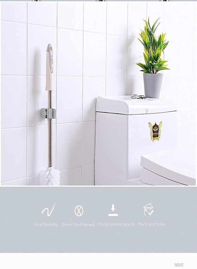 Paghadi Pack of 4 Wall Self-Adhesive Broom Holder Self-Adhesive Mop Holder No Drilling Wall Mount Wall Mounted Mop Holder for Kitchens, Bathrooms (Multi color) - Image 3