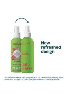 Attitude ATTITUDE Rinse-free Hair Detangler Spray for Kids, EWG Verified Leave In Product, Plant- and Mineral-Based Ingredients, Vegan, Watermelon & Coco, 8 Fl Oz  - Image 2