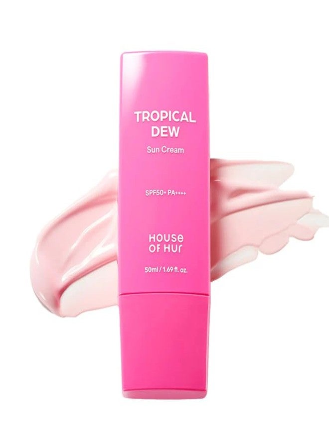 House of Hur Tropical Dew Sun Cream SPF 50+ PA++++ (50ml) Hydrating & Glowy Sunscreen With Dewy Finish, Lightweight, Strong Uv Protection, Infused With Tropical Fruit Extracts - Image 1