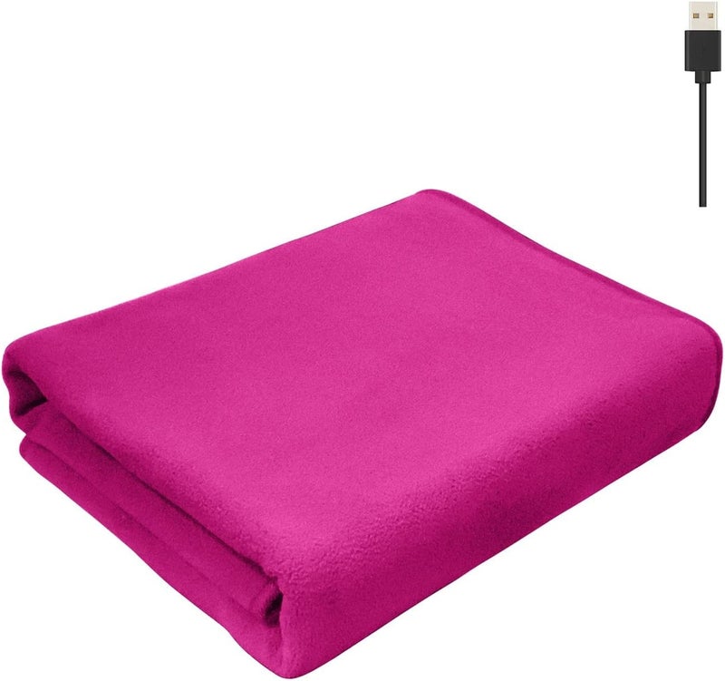 klarako 59 X 31.5 Inch Electric Blanket Quick Heating Cape Thermal Skirt Electric Blanket Thermostat Settings USB Powered Large Capacity Pockets Washable Exercising Equipment (B, One Size) - Image 2