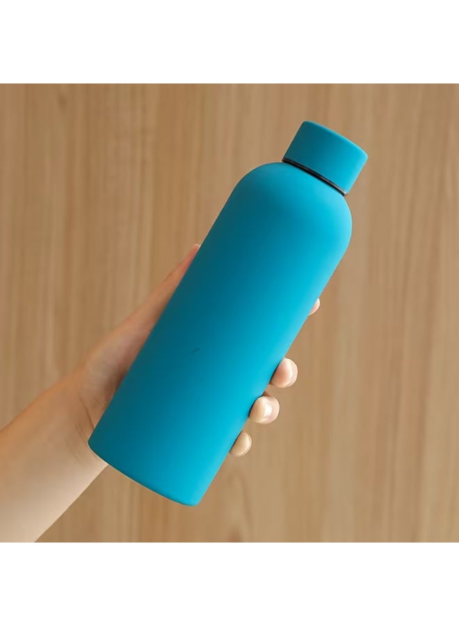 Thermal Water Bottle - Portable Lid Metal Thermal Vacuum Insulated Stainless Steel | Reusable Leak Proof BPA-Free Flask, 500ml, 10 Hours Hot/30 Hours Cold, Double-Walled Design (Light Blue) - Image 3
