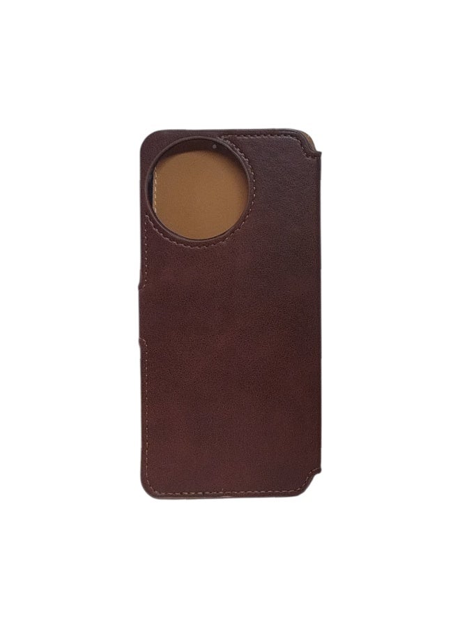 Phone Back Cover Flip leather for Realme 11 brown - Image 2