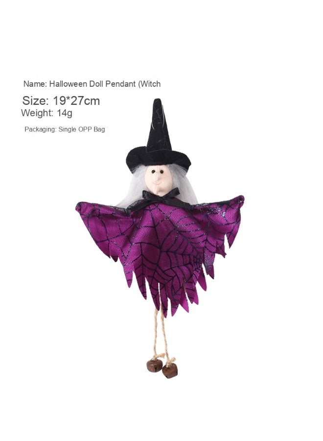 NIBEMINENT Halloween Pumpkin Ghost Witch Doll Decoration