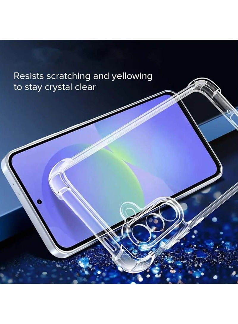Techie Samsung Galaxy A36 - TPU Bumper Corner Transparent Back Cover Case with Camera Lens Protection For Samsung Galaxy A36 - Clear - Image 2