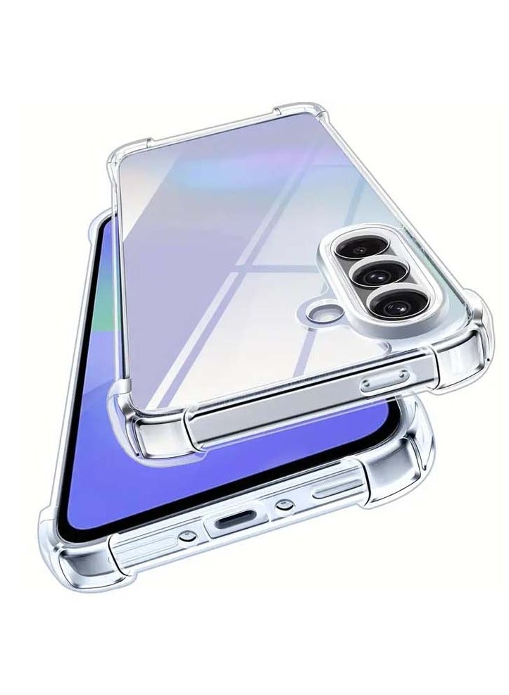 Techie Samsung Galaxy A36 - TPU Bumper Corner Transparent Back Cover Case with Camera Lens Protection For Samsung Galaxy A36 - Clear - Image 1