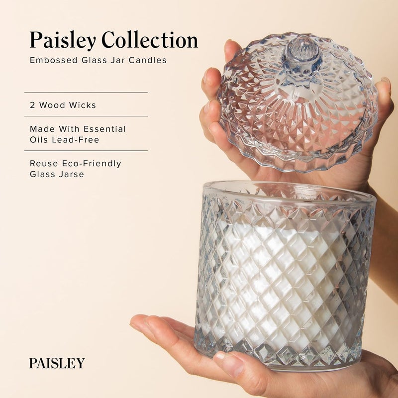 Hidden Label شموع معطرة بالليمون الحامض والزنجبيل مع فتيل خشبي كبير وملصق مخفي، شمعة من شمع الصويا لتعطير المنزل، وقت احتراق طويل وشمعة في وعاء زجاجي كبير، هدية شمعة فاخرة للنساء والرجال، 14.8 أونصة. - Image 4