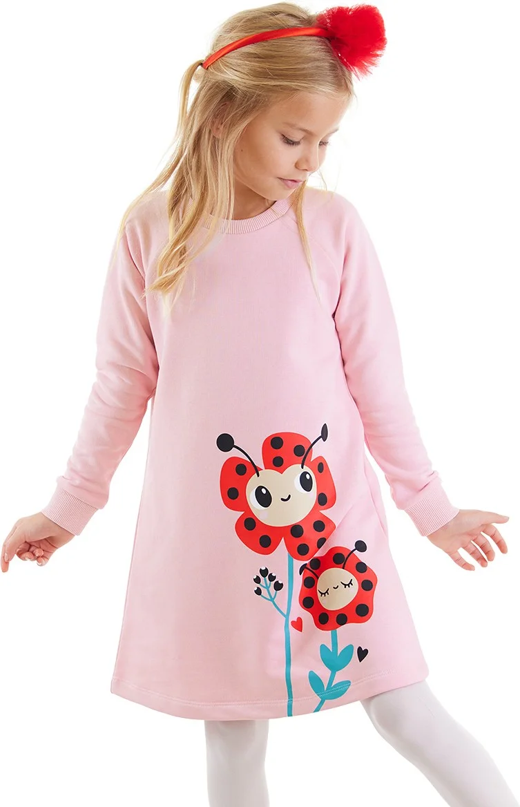 Denokids Floral Graphic Dress