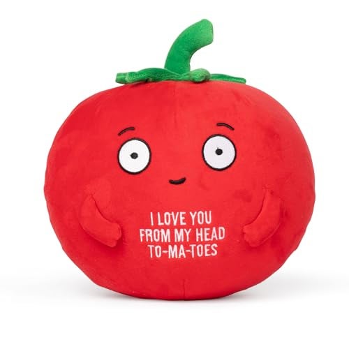 Bee Big Tender Tomato Plushie Super Soft Stuffed Animal Adorable Love Gift for Boyfriend Girlfriend Husband Wife Mom Dad Kids or Best Friend Valentines Day Gifts for Her or Him - Image 1