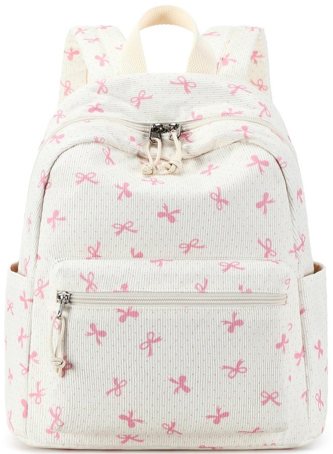 LEDAOU Mini Backpack Girls Toddler Cute Corduroy Small Backpack Purse for Women Teens Kids School Travel Shoulder Bag - Image 1