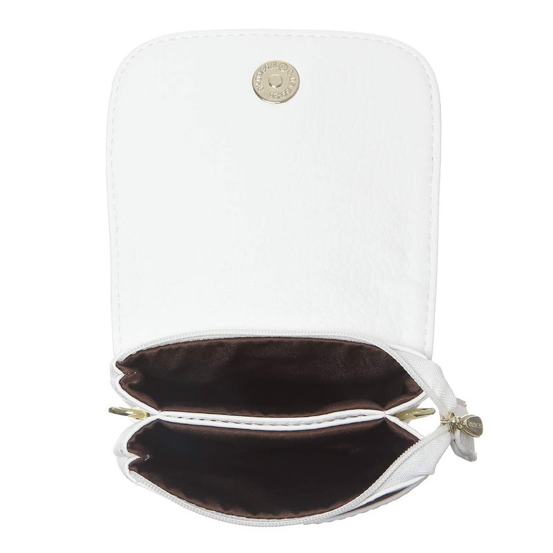 MINICAT Small Crossbody Bags for Women Cell Phone Bag Vegan Leather Cross Body Purse Wallet Purses(White) - Image 5