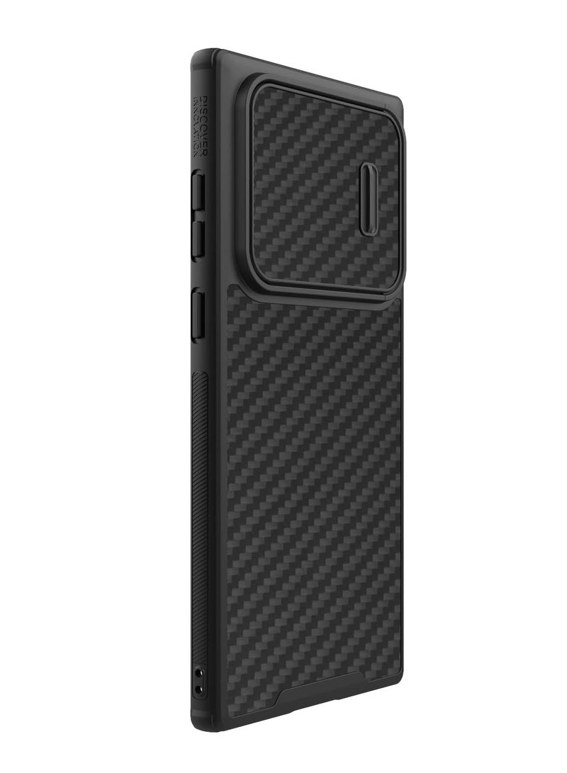 Nillkin Synthetic Fiber S Series Cover Case Designed For Samsung Galaxy S22 Ultra - Black - Image 3